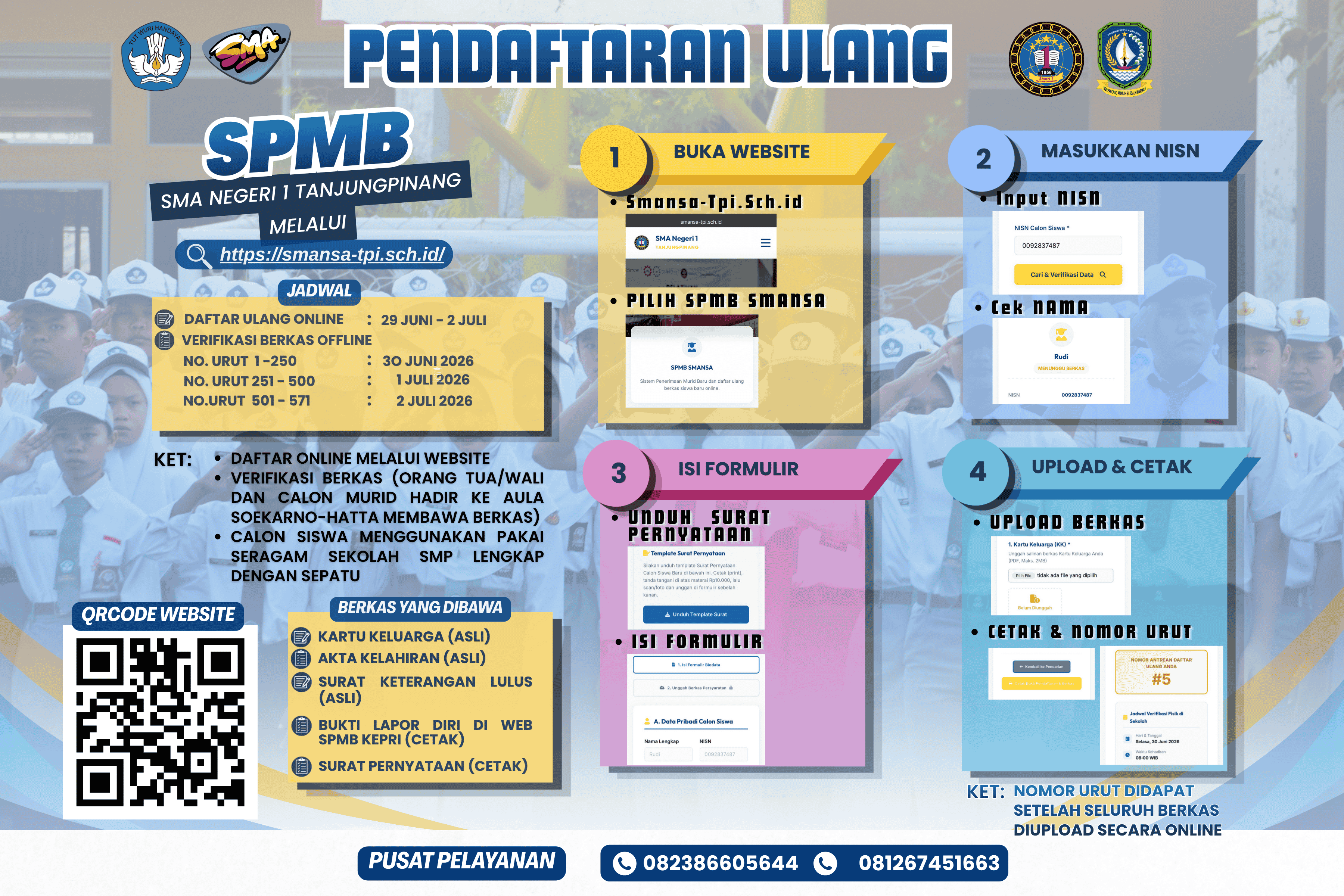 PENDAFTARAN ULANG SPMB SMA NEGERI 1 TANJUNGPINANG