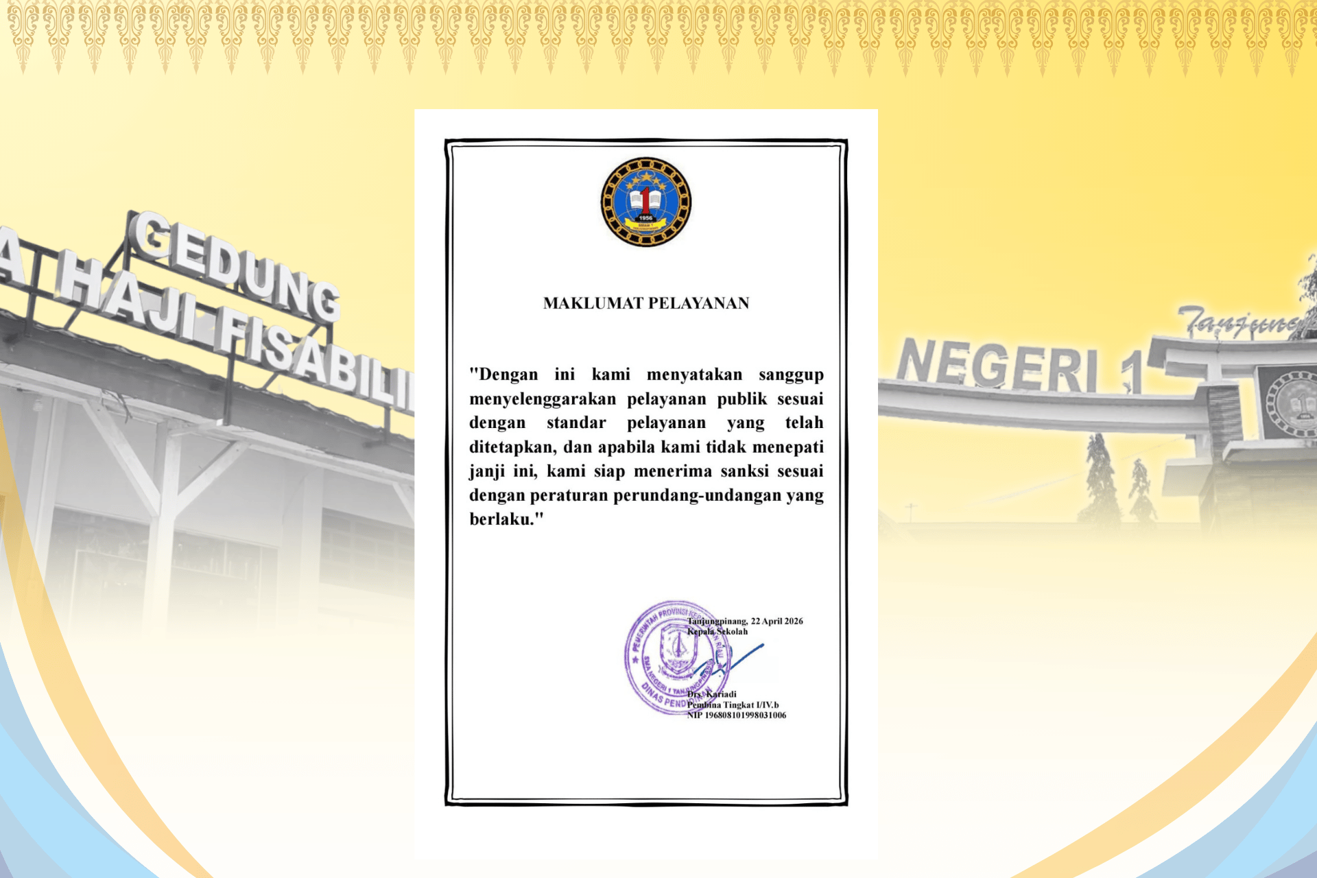 Maklumat Pelayanan