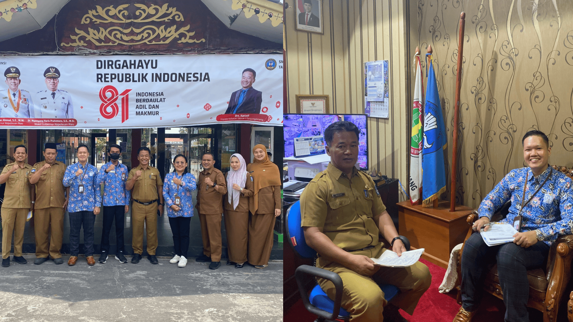 Tim Penilai Maladministrasi Ombudsman RI Perwakilan Kepri Lakukan Penilaian Pelayanan Publik Tahap 2 di SMA Negeri 1 Tanjungpinang